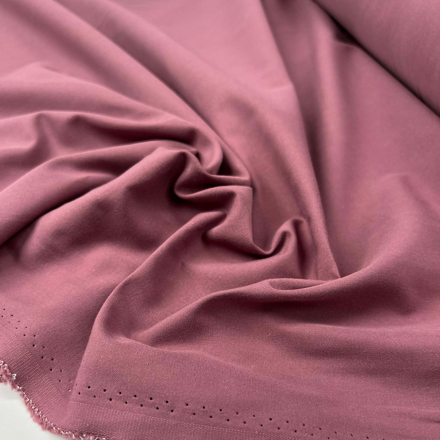 Huckleberry Cotton Mauve Pink Twill Woven Trouser Fabric CU