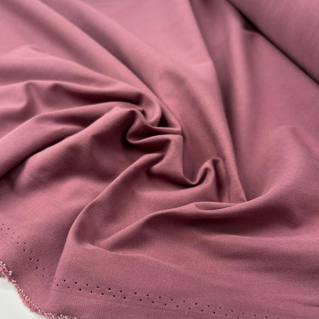 Huckleberry Cotton Mauve Pink Twill Woven Trouser Fabric CU