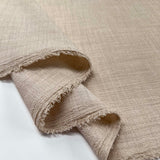 It's Not Pharaoh Polyester Cream Beige Textured Woven Dress Fabric Fold