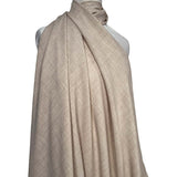 It's Not Pharaoh Polyester Cream Beige Textured Woven Dress Fabric Mannequin