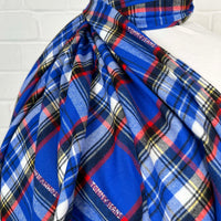 Italian Brushed Cotton - Blue Check