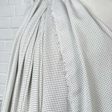 Black and White Spotted Viscose Fabric Italian Challis - Dottie 
