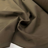 Ex-Designer Cotton Trousering Fabric Italian Gabardine Dark Khaki CU