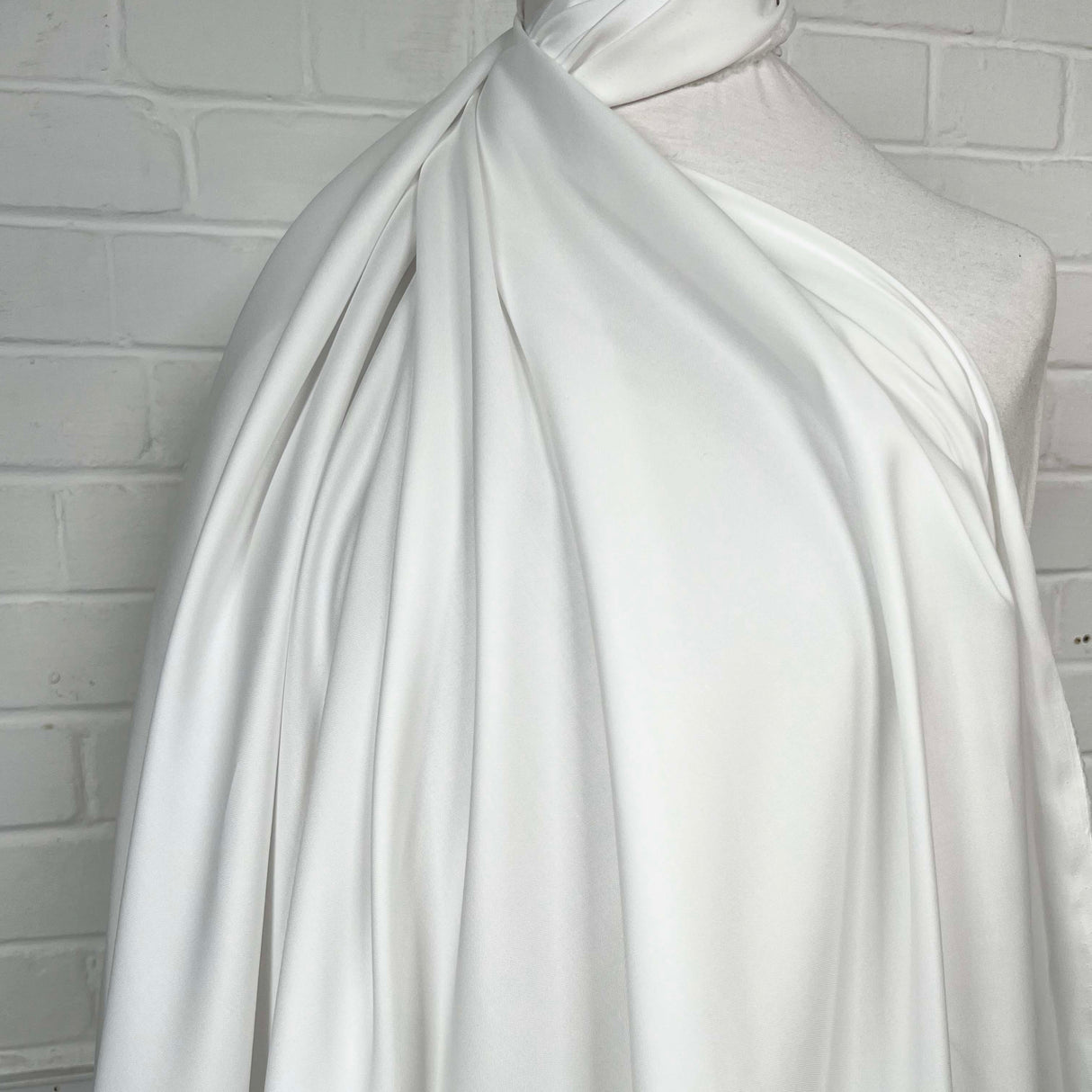 Italian Ivory Cotton Plain White Shirting Fabric