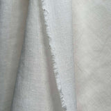 Italian Linen Puro Plain White Dress Fabric Hang