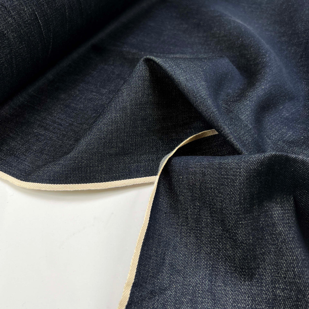 Candiani Cotton Selvedge Denim Fabric  Italian Right-Hand Twill Denim CU