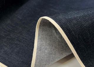 Candiani Cotton Selvedge Denim Fabric  Italian Right-Hand Twill Denim