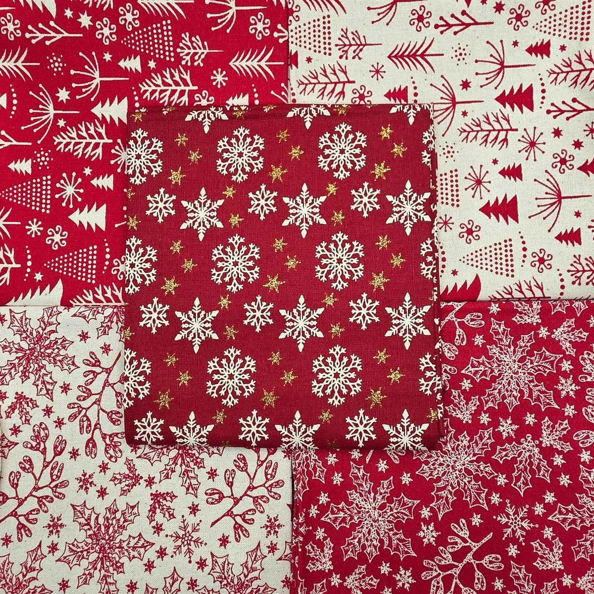 John Louden Cotton Christmas Fat Quarter Holiday in Iceland Full