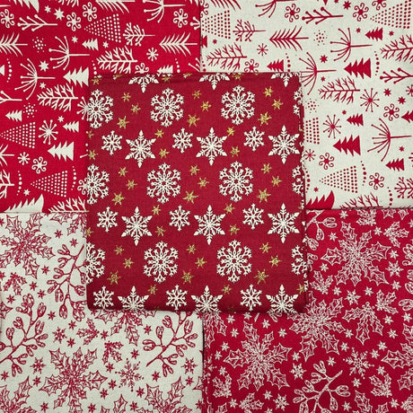 John Louden Cotton Christmas Fat Quarter Holiday in Iceland Full