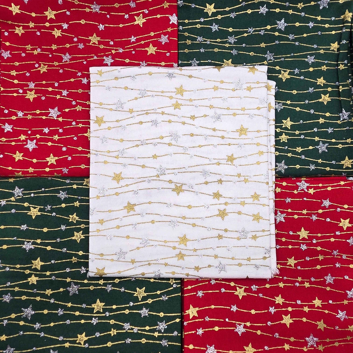 John Louden Christmas Fat Quarter Party Streamers Bundle