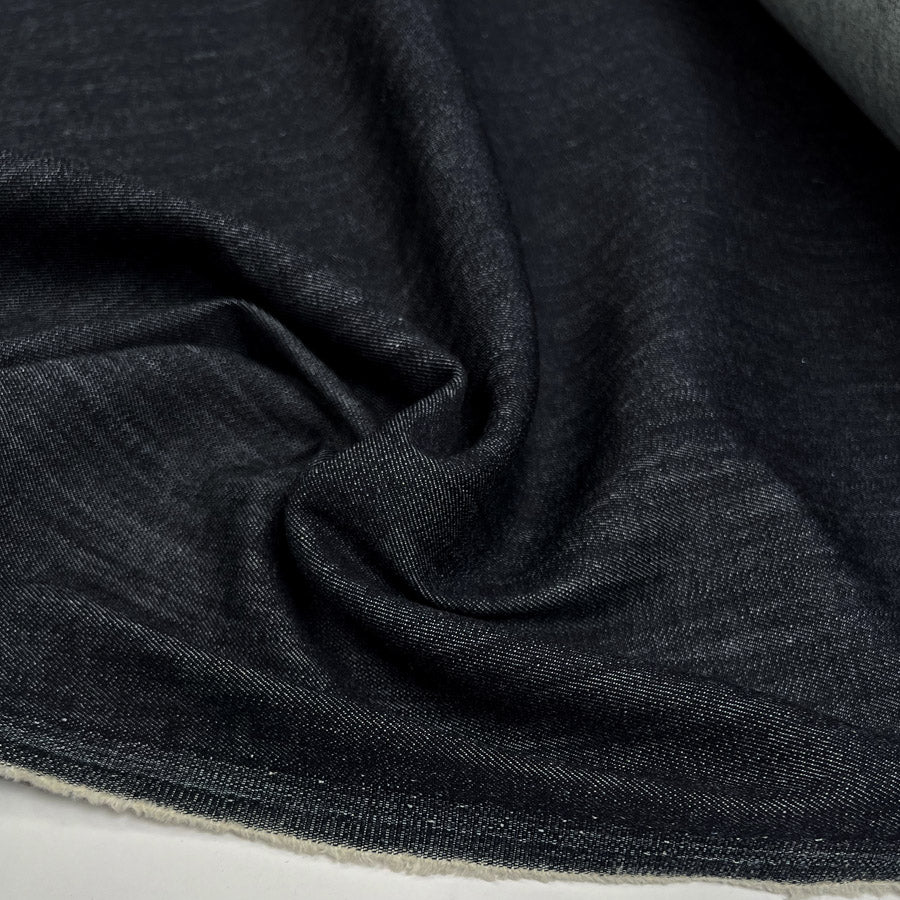 L.S.D Denim Italia Cotton Elastane Italian Indigo Blue Lightweight Trouser Fabric CU