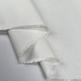 Laura Ashley Austen Off White Linen Cotton Canvas Plain Furnishing Fabric Fold
