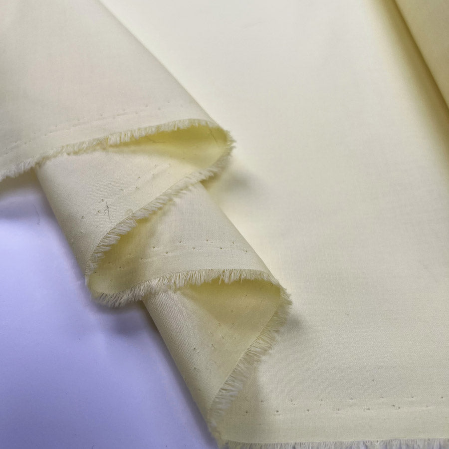 Lemonade Nylon Yellow Pale Woven Shirting Fabric Fold
