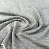 Linen Effect Grey Polyester Plain Woven Shirting Fabric CU