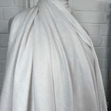 Ex-Designer Italian Plain Linen Dress Fabric Linen Elite White CU