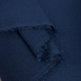 Linen Look Petrol Polyester Plain Woven Dress Fabric Fold
