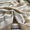 Linen Mix - Sand Stripe