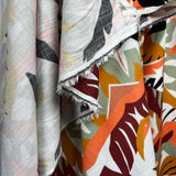 Abstract Digital Print Rayon Spandex Fabric Linen Tropics Wild Folk Hang
