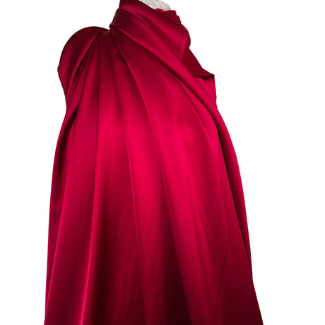 Liquid Cherry – satin-backed crepe dress fabric mannequin