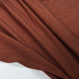 Striped Stretch Cotton Dressmaking Fabric Little Lines Jersey Ember 