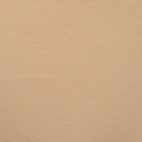 Little Lines Ochre Striped Knitted Cotton Jersey 200gsm Dress Fabric Flat
