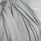 White Lurex Viscose Knitted Dress Fabric Lurex Jersey - Opal 