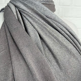 Lurex Viscose Knitted Stretch Dress Fabric Lurex Jersey - Silver 