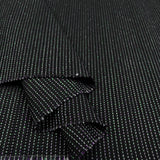 Luxe Prism Brocade Black Polyester Cotton Polyamide Dressmaking Fabric Fold