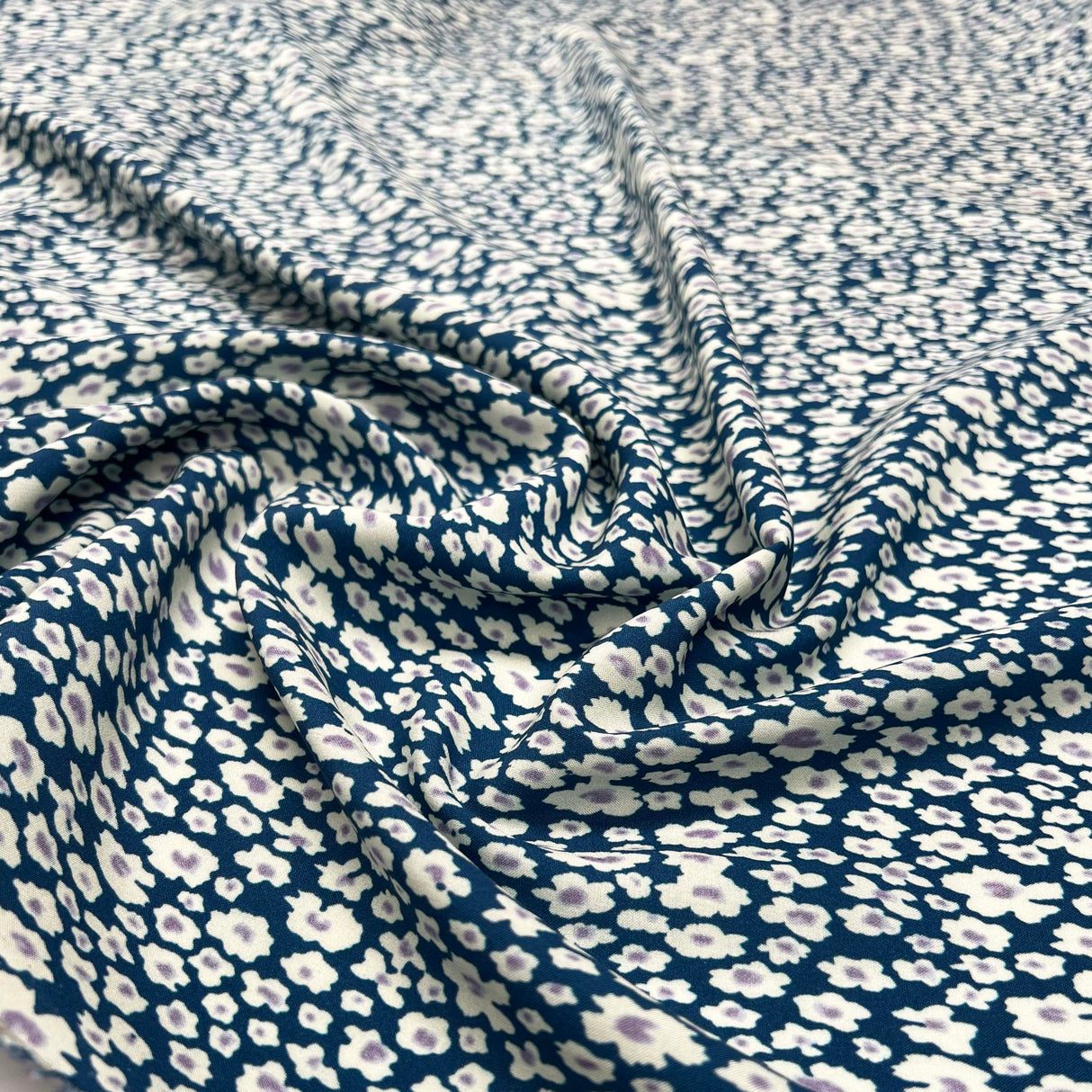 Lyocell - Floral Blue