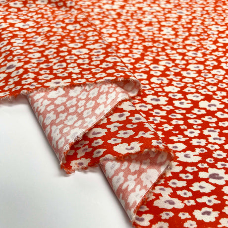 Lyocell - Floral Red