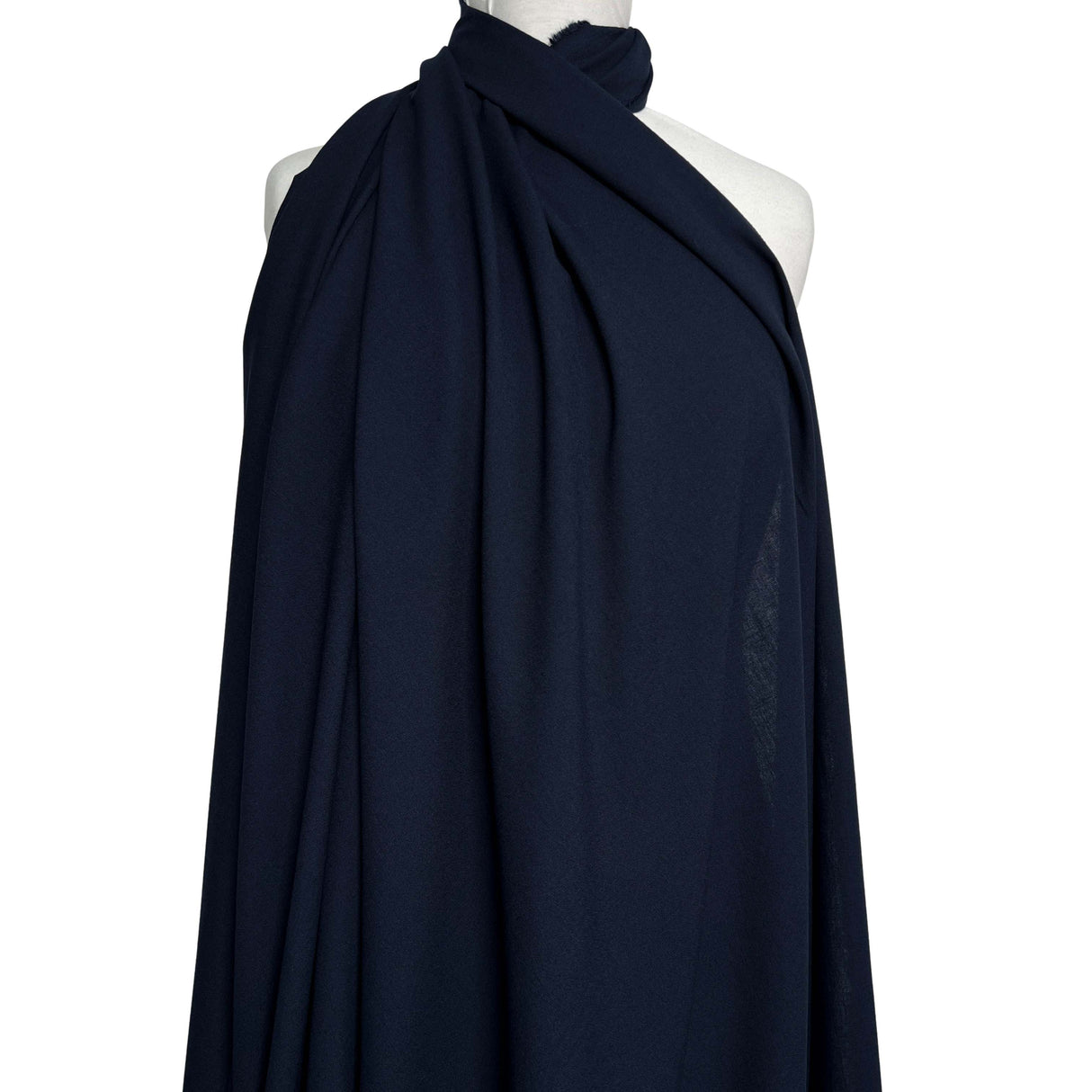 Plain Crease-Resistant Navy Polyester Suiting Fabric Main Course Mannequin