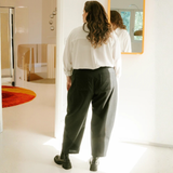 Maison Fauve Andrea Trousers Sewing Pattern Black Size Large Back