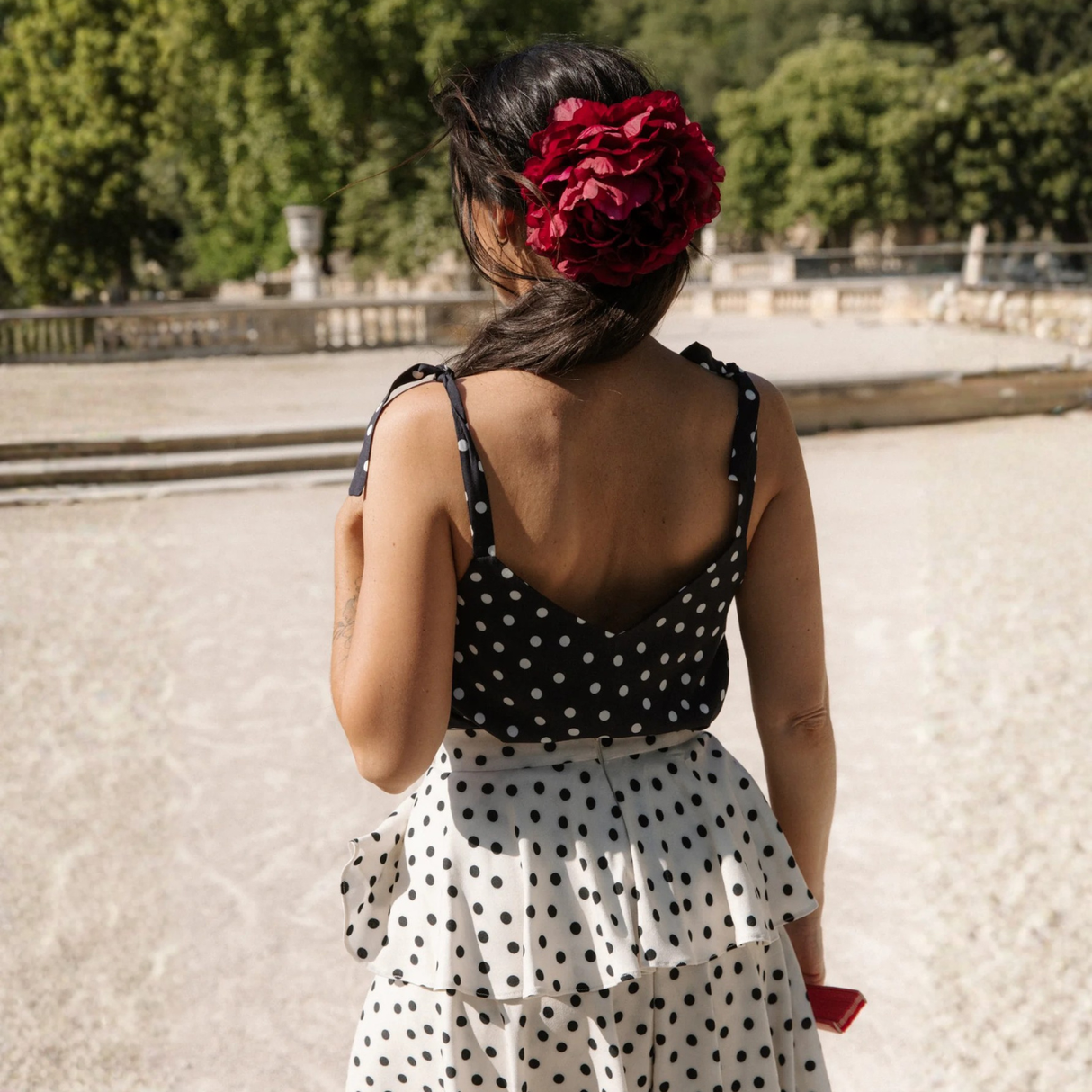 Maison Fauve Belle Epine Top Sewing Pattern Polka Dot Back