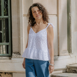 Maison Fauve Belle Epine Top Sewing Pattern White Front
