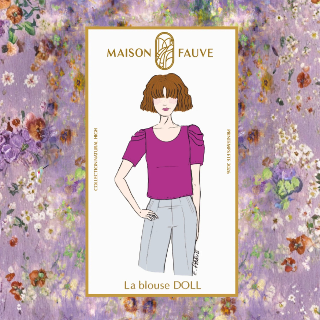 Maison Fauve Doll Blouse Sewing Pattern Cover
