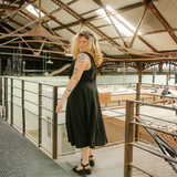 Maison Fauve Linger Dress Sewing Pattern Black Back