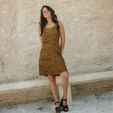 Maison Fauve Linger Dress Sewing Pattern Zebra Print Front