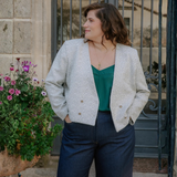 Maison Fauve Damas Jacket Sewing Pattern Grey Front