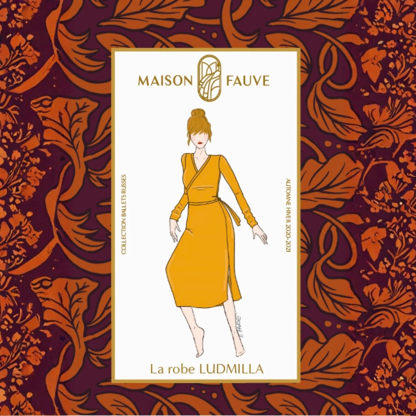 Maison Fauve Ludmilla Dress Sewing Pattern Cover