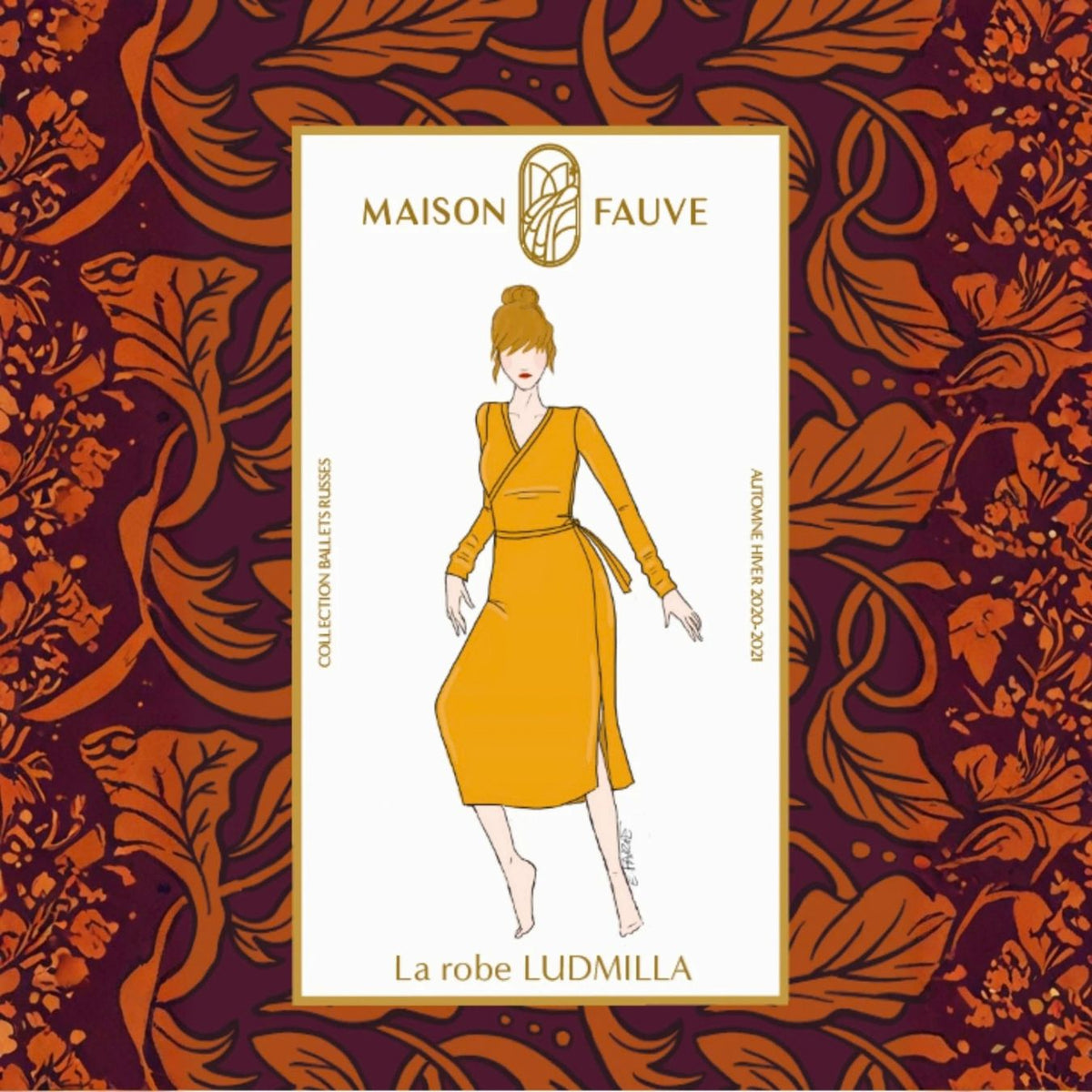 Maison Fauve Ludmilla Dress Sewing Pattern Cover
