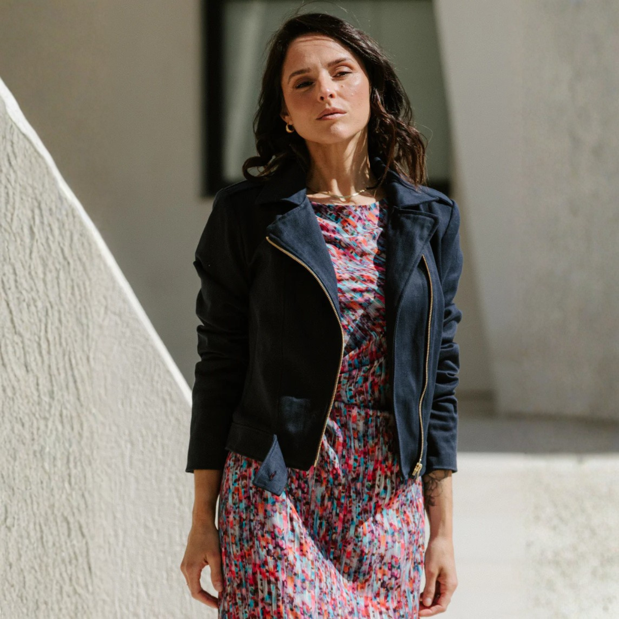 Maison Fauve Misfit Perfecto Sewing Pattern Navy Front
