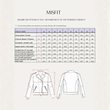 Maison Fauve Misfit Perfecto Sewing Pattern Size Chart