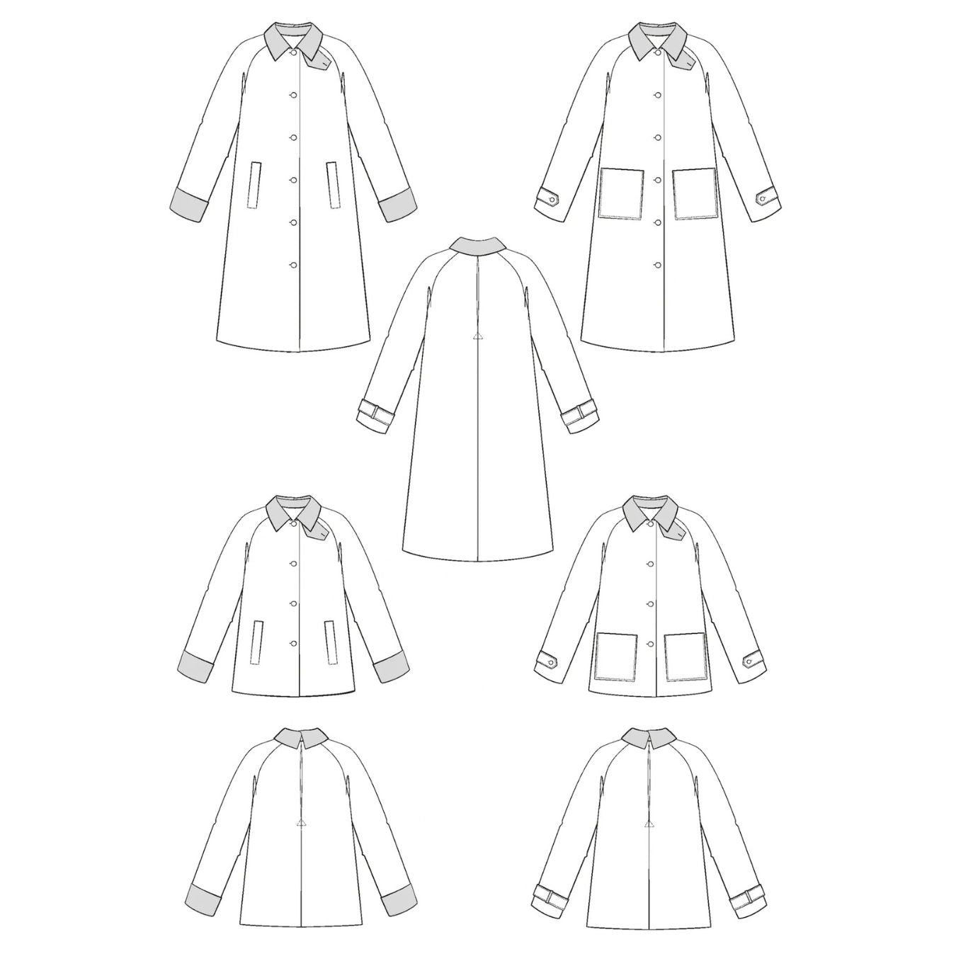 Maison Fauve Roman Overcoat Sewing Pattern 33