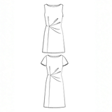 Maison Fauve Twist Dress Sewing Pattern Illustration