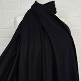 Mam Am 'Ere Black Linen Viscose Plain Italian Fabric