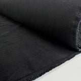 Milano Cord Black Cotton Elastane 10 Wale Italian Ex Designer Stretch Woven Trouser Fabric Roll