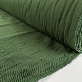 Milano Cord Green Cotton Elastane 10 Wale Italian Ex Designer Stretch Woven Trouser Fabric Roll
