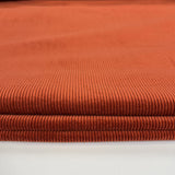 Milano Cord Rust Cotton Elastane 10 Wale Italian Ex Designer Stretch Woven Trouser Fabric CU