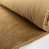 Milano Cord Sand Cotton Elastane 10 Wale Italian Ex Designer Stretch Woven Trouser Fabric Roll