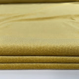 Milano Cord Yellow Cotton Elastane 10 Wale Italian Ex Designer Stretch Woven Trouser Fabric CU